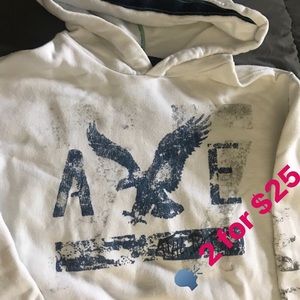 AMERICAN EAGLE White Hoodie men’s small